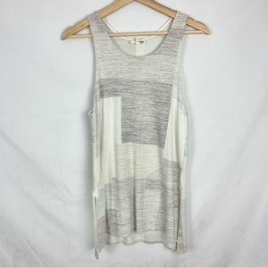 WILFRED FREE Oversized Lightweight‎ Knit Patchwork Print Tunic Tank XXS
